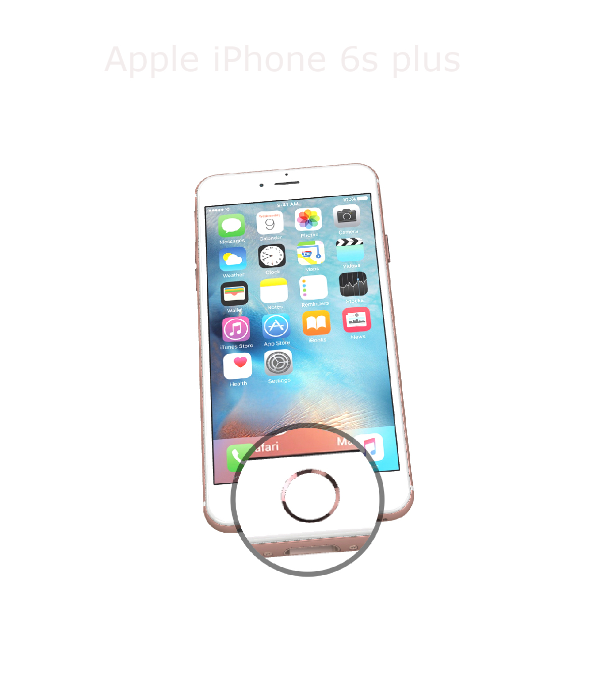 Laga hemknapp iPhone 6s plus