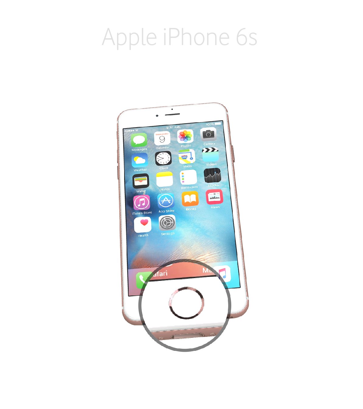 Laga hemknapp iPhone 6s