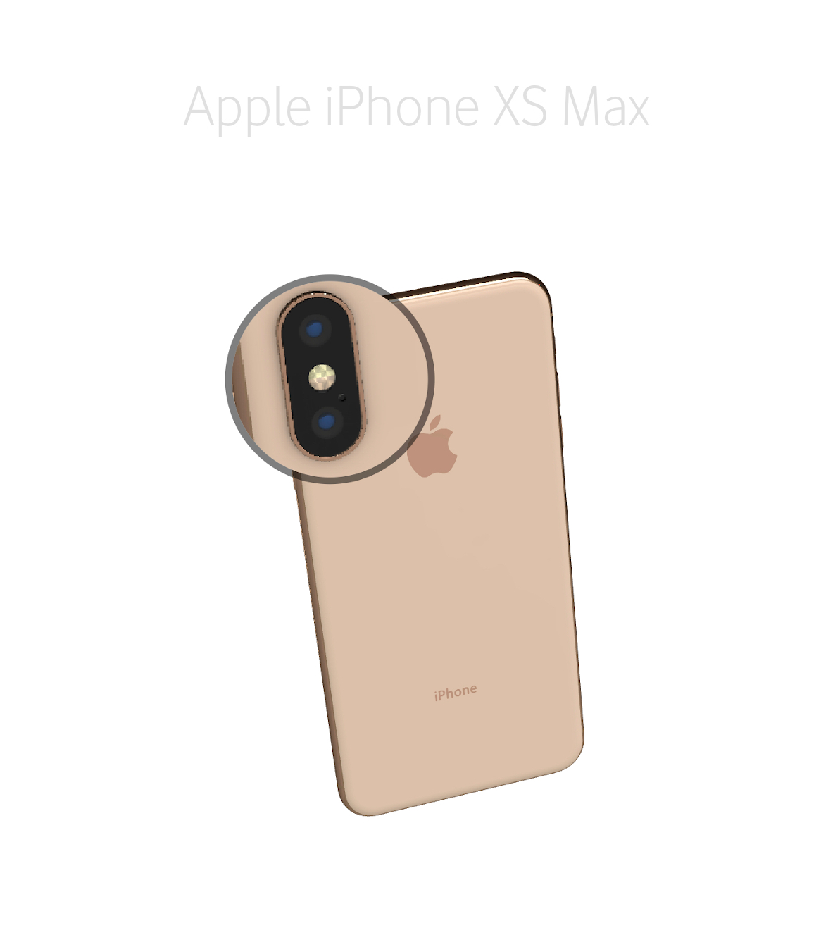 Laga kameralins iPhone Xs Max