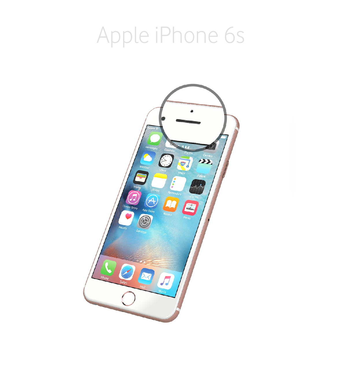 Laga samtalshögtalare iPhone 6s