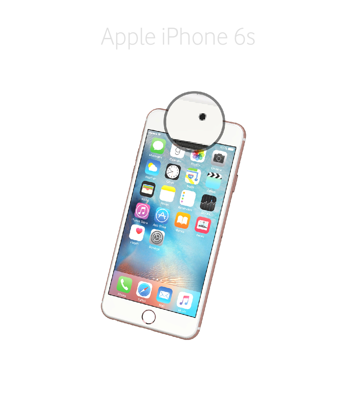 Laga kamera (selfie) iPhone 6s